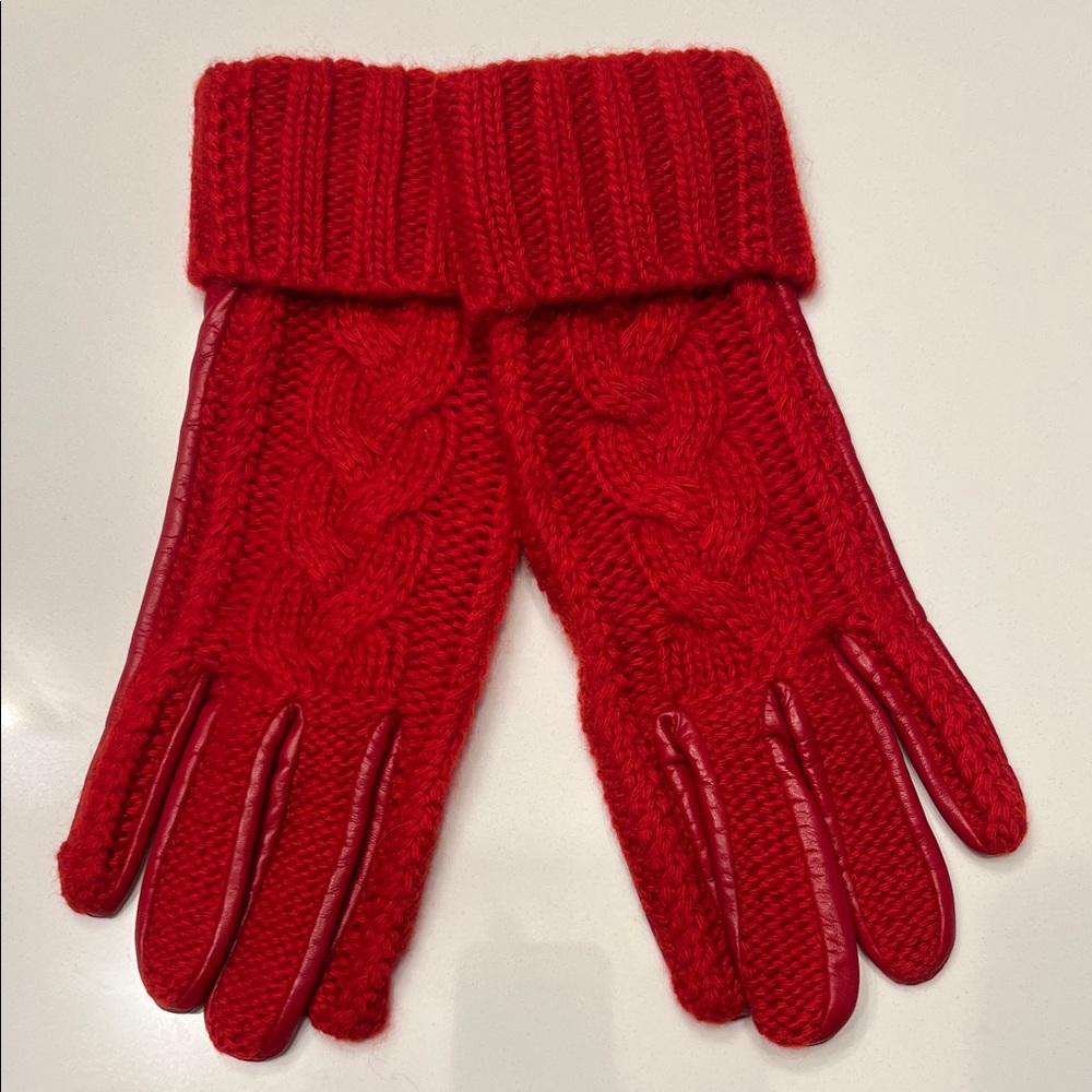 Barneys New York Red Gloves
